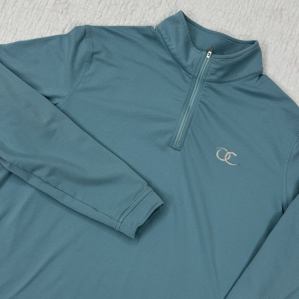 Peter Millar Mens Size Large Performance Quail Hollow 1/4 Zip Pullover
